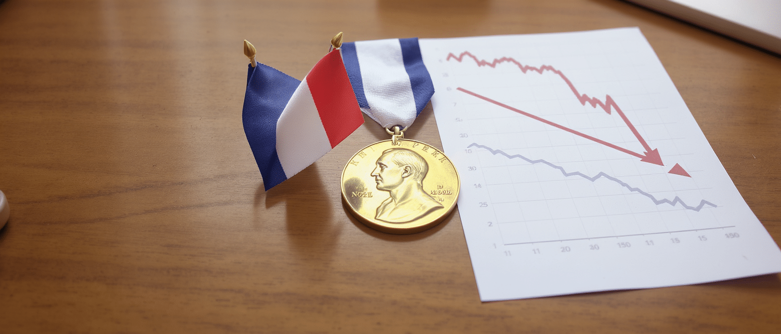 Des laur&eacute;ats du prix Nobel, mais une performance &eacute;conomique d&eacute;cevante : le paradoxe fascinant des Fran&ccedil;ais face &agrave; l&rsquo;&eacute;conomie