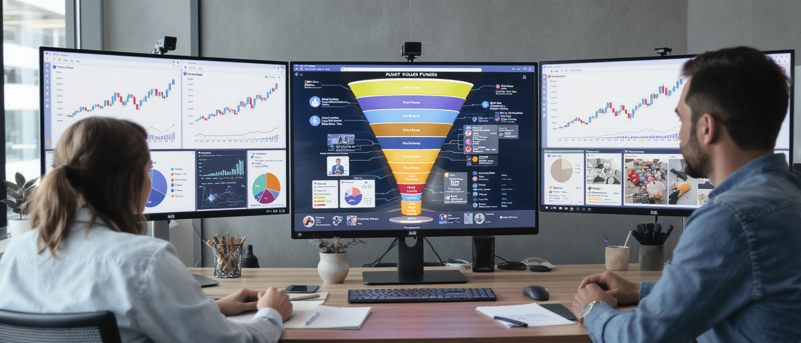 Tunnel de vente B2B : d&eacute;finition, &eacute;tapes cl&eacute;s et optimisation pour convertir plus