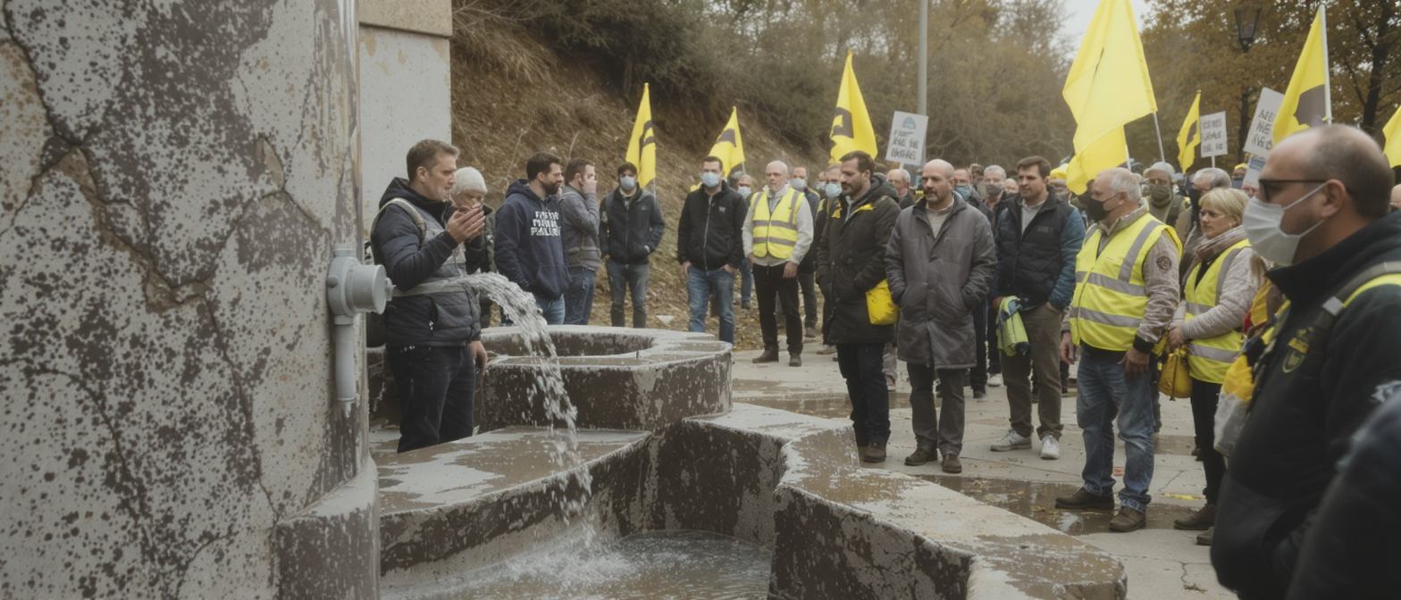 simon porcher met en garde contre la possible émergence d'un mouvement similaire aux 'gilets jaunes', déclenché par la crise de l'eau, signalant une montée des tensions sociales liées à la gestion des ressources hydriques.